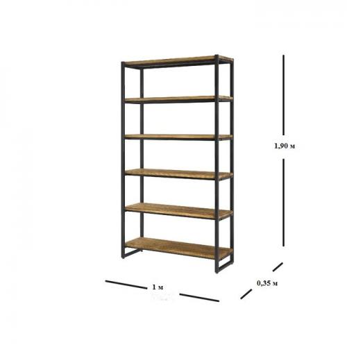 Стелаж GoodsMetall у стилі Лофт 1900х1000х350 СТЖ1133 Стелаж GoodsMetall у стилі Лофт 1900х1000х350 СТЖ1133