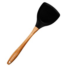 Лопатка для воку YIWU SKit 33,5х10 см Чорно-коричневий (HP-8-55)