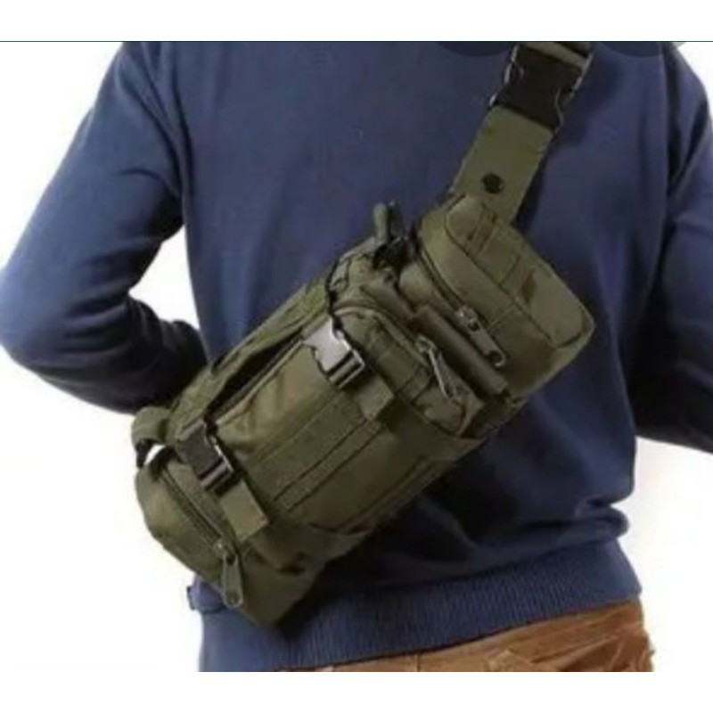 Тактична поясна сумка Military Mochilas Molle 32х17х11 см Олива
