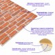 Самоклеюча 3D панель під руду катеринославу цеглу Sticker Wall 3080х700х3мм