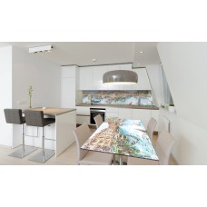 Наклейка вінілова на стіл Zatarga «Намальована Венеція» 650х1200 мм Z180849/1st