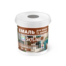 Емаль акрилова Skyline для вікон та дверей Wood Сірий RAL 7046 0.4 л