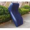 Надувне крісло диван для відпочинку OPT-TOP Shaped S-подібне зі спинкою насос у комплекті 160х90х60 см Синій (2104618503)