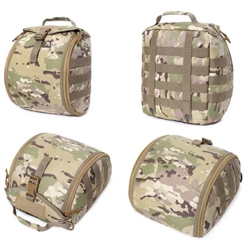 Сумка-підсумок для шолома Mil-Tec з кріпленням Molle 30х25х16 см Мультикам (2053137986)