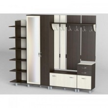 Передпокій Тиса Мебель-29 Венге Молочний 204.5x35x247 см