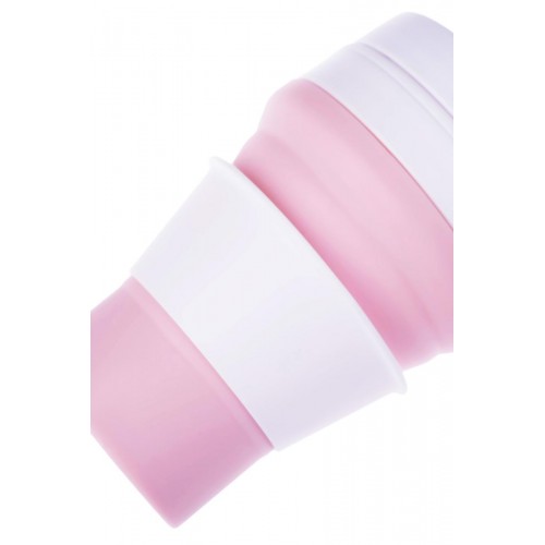 Складана силіконова склянка з кришкою та трубочкою Tonna Waist MARSHMALLOW 1 Складана силіконова склянка з кришкою та трубочкою Tonna Waist MARSHMALLOW 1