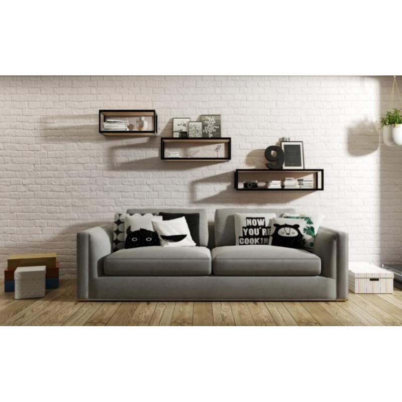 Навісна - настінна полиця у стилі Loft NS-1046 360x1100x300 мм Белый