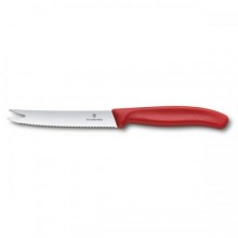 Кухонний ніж Victorinox SwissClassic для сиру 110 мм Червоний серрейтор (6.7861)