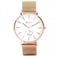 Годинник наручний класичний BESTA Love UA Gold Годинник наручний класичний BESTA Love UA Gold