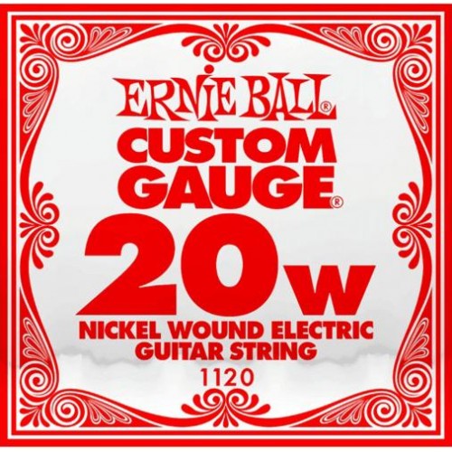 Струна Ernie Ball 1120 Nickel Wound Electric Guitar String .020 Струна Ernie Ball 1120 Nickel Wound Electric Guitar String .020