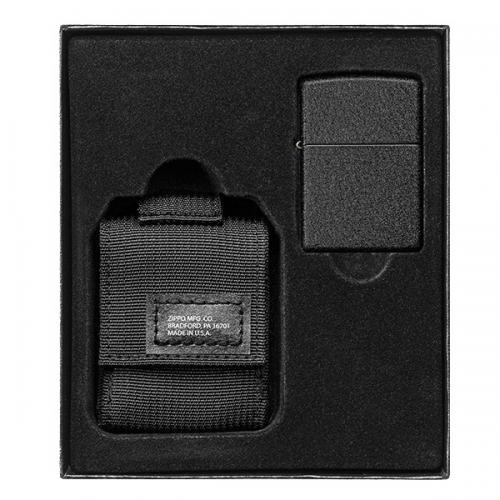 Запальничка із чохлом Zippo 236 Blk Crackle Ltr Tactical Pouch OD Black GS (49402) Запальничка із чохлом Zippo 236 Blk Crackle Ltr Tactical Pouch OD Black GS (49402)