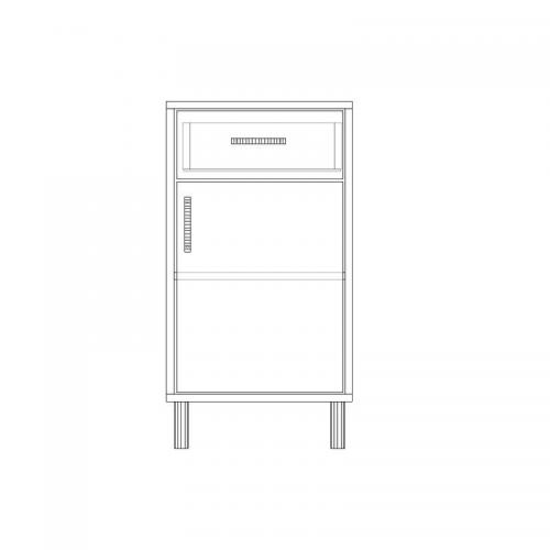 Тумба офісна Тиса Мебель ТМ-110 1 Сонома 75x35x40 см Тумба офісна Тиса Мебель ТМ-110 1 Сонома 75x35x40 см