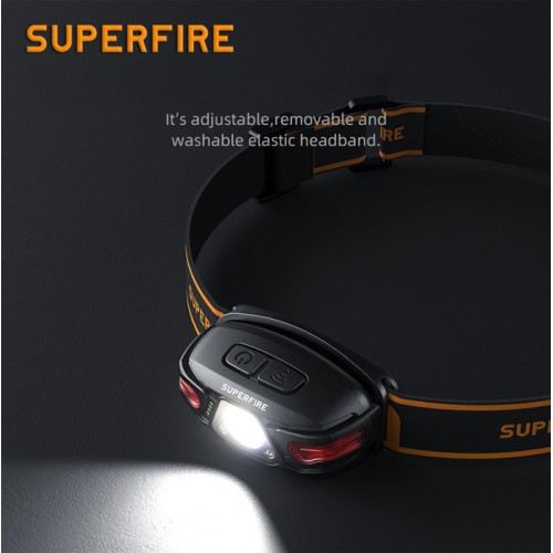 Ліхтар налобний акумуляторний HL63 Superfire 450 Lumen IP44