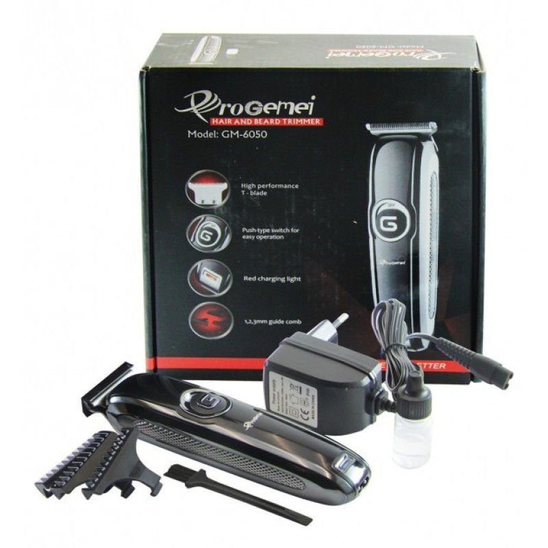 Бездротова акумуляторна машинка для стрижки Gemei GM-6050