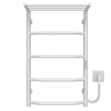 Рушникосушарка електрична Трапеція з полицею П5 400х700 Deffi Білий WD03 (C.TP.70.40.5.E.W.R.3)