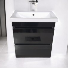 Пластикова тумба Атлант Ламі The MIX 3190 gloss ламінація з умивальником 80 см