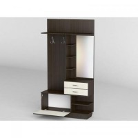 Передпокій Тиса Мебель-27 Венге Молочний 204.5x35x108 см Передпокій Тиса Мебель-27 Венге Молочний 204.5x35x108 см