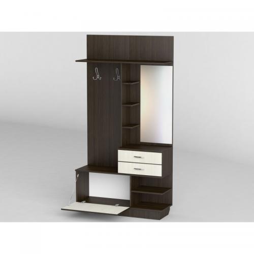 Передпокій Тиса Мебель-27 Венге Молочний 204.5x35x108 см Передпокій Тиса Мебель-27 Венге Молочний 204.5x35x108 см