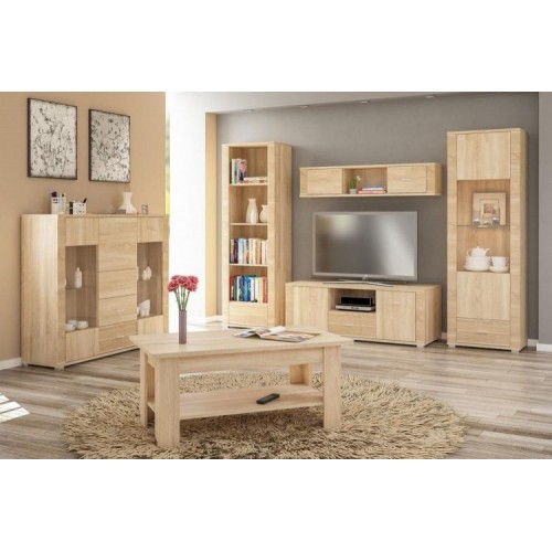 Комод-вітрина Меблі Сервіс Гресс 2В+3Ш дуб самоа Комод-вітрина Меблі Сервіс Гресс 2В+3Ш дуб самоа