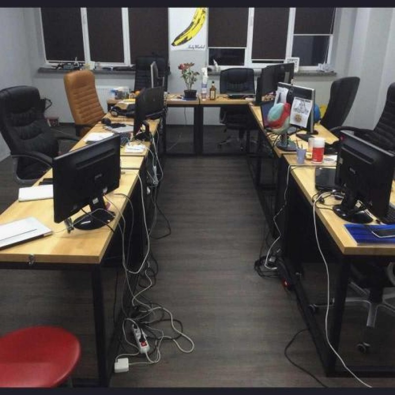 Офісний стіл в стилі Loft NS-1394 780x1200x650 мм Черный