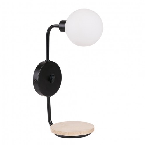Бра Candellux Ponio 21x35 см Чорно-бежевий (21-76878) Бра Candellux Ponio 21x35 см Чорно-бежевий (21-76878)
