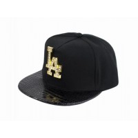 Бейсболка GLH Snapback Gold LA One sizе Чорний (23238)