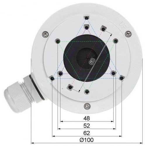 Розподільна коробка Hikvision DS-1280ZJ-XS Розподільна коробка Hikvision DS-1280ZJ-XS