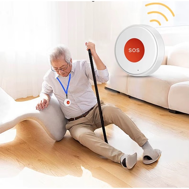 Wifi кнопка SOS для літніх та хворих людей для екстреного виклику допомоги Nectronix ER-W1, додаток Tuya Smart