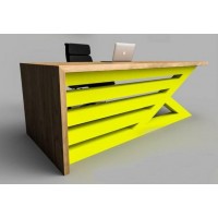 Офісний стіл у стилі Loft NS-1297 780x1300x600 мм Желтый