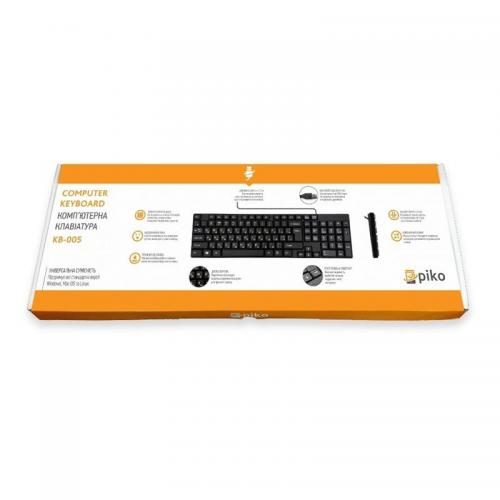 Клавіатура Piko KB-005 Black (1283126472459) USB в інтернет супермаркеті PbayMarket!