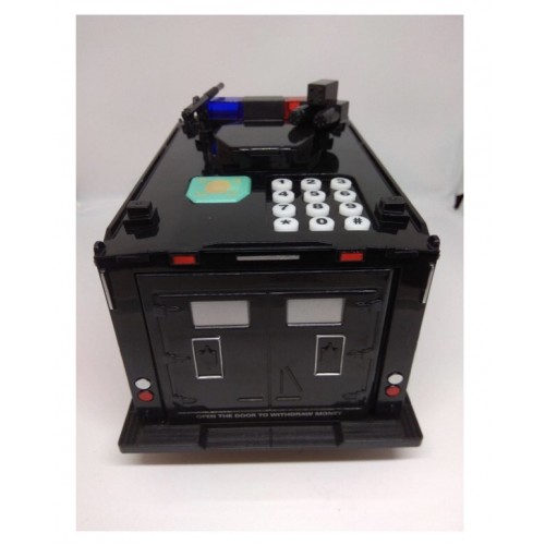 Сейф машинка Creative toys з кодовим замком та відбитком 30х15х14 см Чорний Hummer