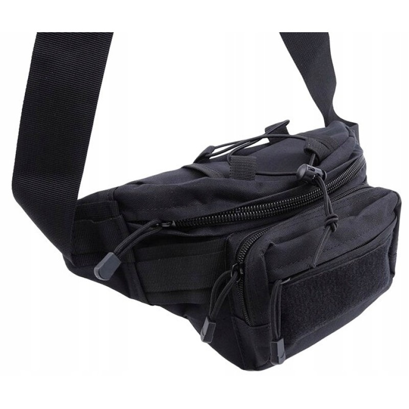 Тактична поясна сумка Edibazzar 17x12 см Чорний (1870554086)