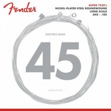 Струни для бас-гітари Fender 7250M Nickelplated Steel Roundwound Medium Bass Strings 45/105