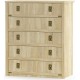 Комод для речей Меблі Сервіс Валенсія 5Ш дуб самоа