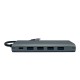 USB-хаб XON SmartHub 12 в 1 Ethernet VGA HDMI 3.5 Audio SD/TF 2xType-C 4xUSB3.0 Сірий (UHCHP126300G 6198)