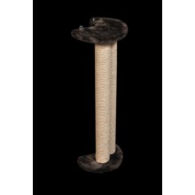 Кігтеточка (дряпка) Мур-Мяу кутова зовнішня в джутовому мотузку Бежева