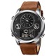 Чоловічий спортивний годинник Skmei 1653 коричневий