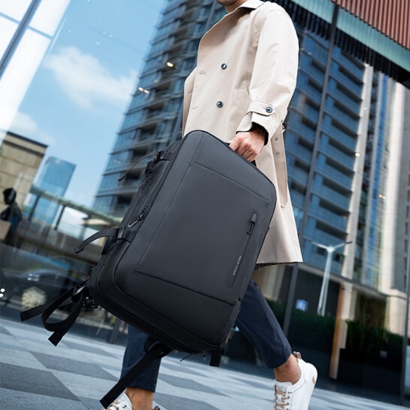 Рюкзак для подорожей Mark Ryden MR9299KR Big Size з можливістю розширення 48 х 32 х 24 27 см Чорний