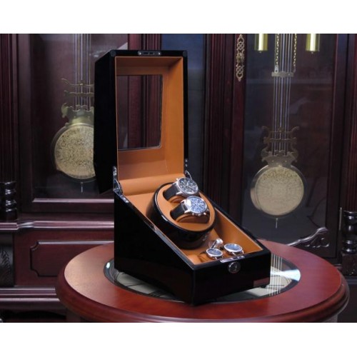 Шкатулка Salvadore для підзаводу 2 годинників 024/BBR/FC5 19x25x21,5 см Коричнево-чорний