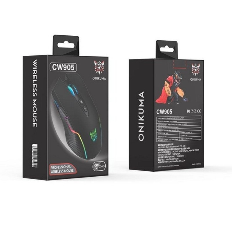 Бездротова мишка ігрова ONIKUMA Gaming CW905 RGB Black