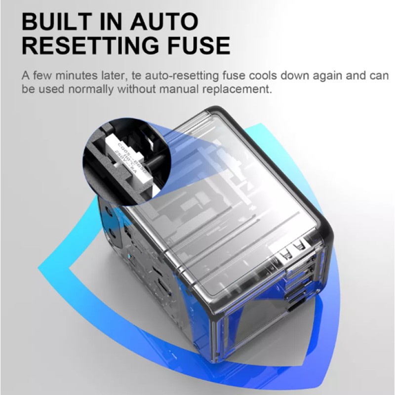 Універсальний адаптер Otravel для подорожей чорний 30W SL-207