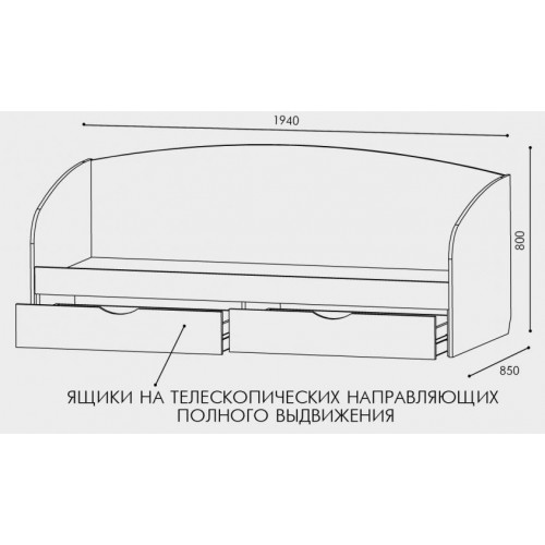 Ліжко Еверест Комфорт 80 х 190 в інтернет супермаркеті PbayMarket!