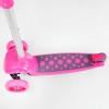 Самокат триколісне світло деки та коліс знімне кермо Best Scooter MAXI 60 кг Pink and grey (114442)