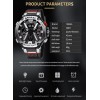 Тактичний наручний годинник Smael 8087 Black (16682-hbr)