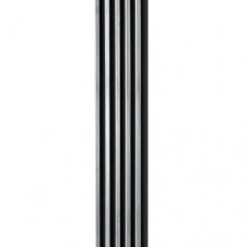 Декоративна стінова рейка Sticker Wall PS 2900x120x12 мм Біло-чорний (SW-00002133)