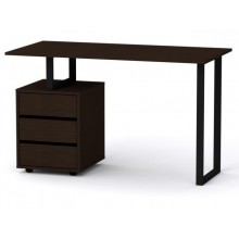 Стіл письмовий Компанит Лофт 2 120х60х72,8 см Венге темний
