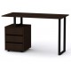 Стіл письмовий Компанит Лофт 2 120х60х72,8 см Венге темний