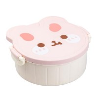 Ланч-бокс дитячий зі столовими приборами TS Kitchen Rabbit 18*18*7 см білий (HP12270W)