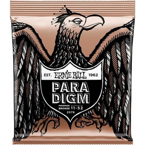 Струни для акустичної гітари Ernie Ball 2078 Paradigm Light Phosphor Bronze Acoustic 11/52 Струни для акустичної гітари Ernie Ball 2078 Paradigm Light Phosphor Bronze Acoustic 11/52