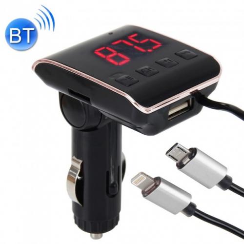 FM-трансмітер автомобільний bluetooth модулятор HZ H22BT + кабель Micro USB, Lightning 2.1A FM-трансмітер автомобільний bluetooth модулятор HZ H22BT + кабель Micro USB, Lightning 2.1A